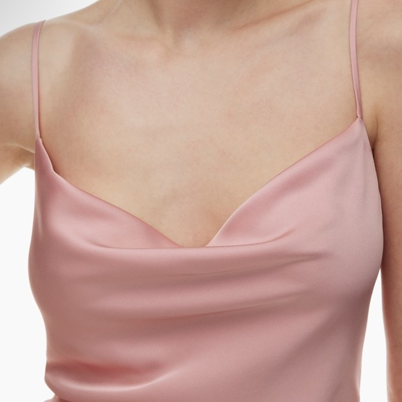 🩷 ZARA Pink Satin Effect Tank Top - Picture 2 of 5